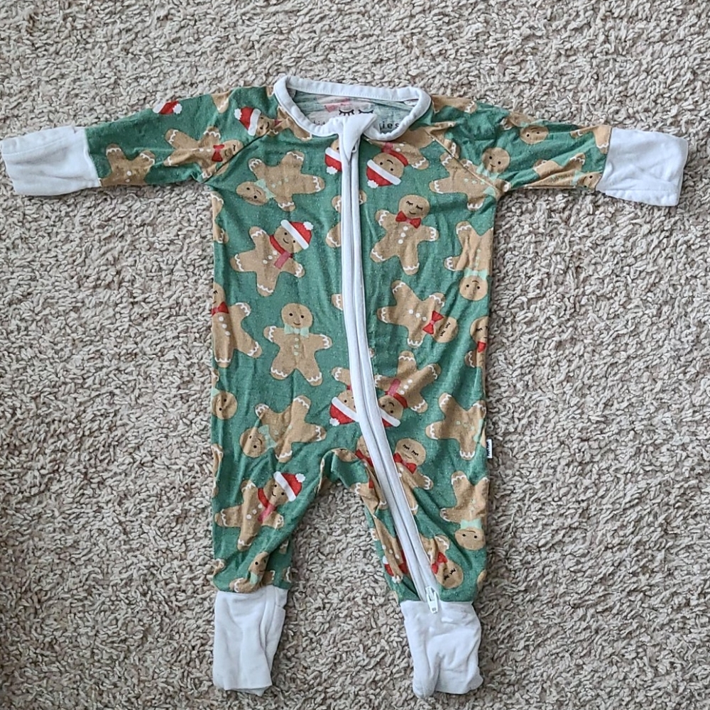 Little Sleepies Preemie Zippy Gingerbread Patt…